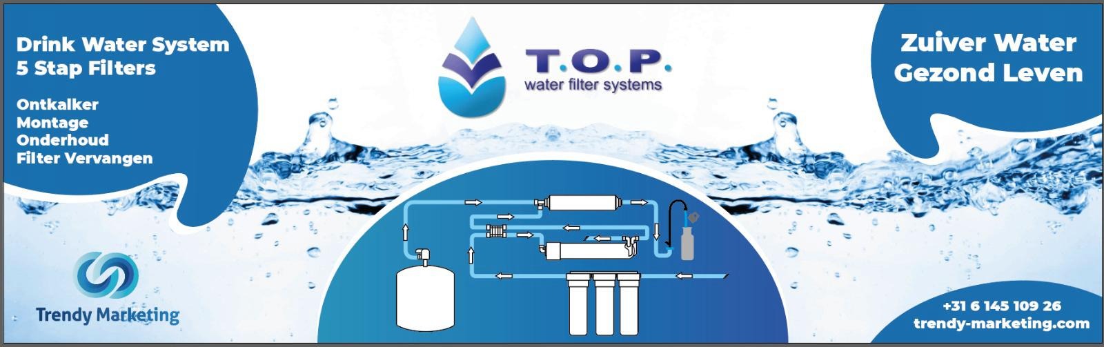 TM-TOP OSMOSIS Revolutionair 5-Fasen Waterzuiveringssysteem