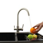 Massief Messing 3-wegkraan DG-B3302-NK Geborsteld Nikkel