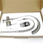 Massief Messing 3-wegkraan DG-B3302-NK Geborsteld Nikkel