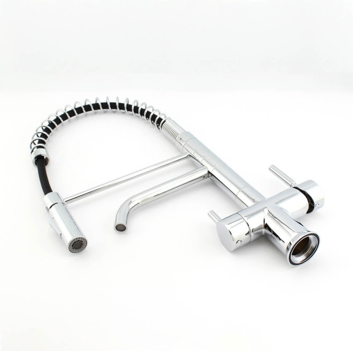 Driewegkraan DG-KS3301D-CR Hoogwaardig Veertype met Filterfunctie