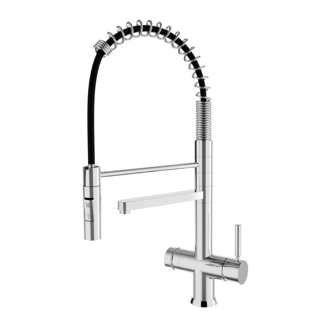 Veertype 3-weg Keukenkraan DG-KS3301C-CR