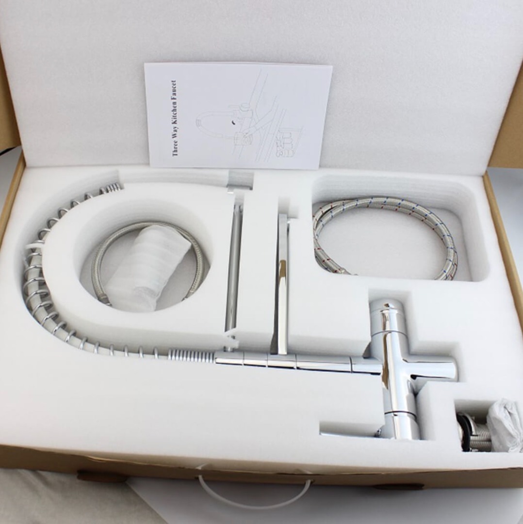 Veertype 3-weg Keukenkraan DG-KS3301C-CR